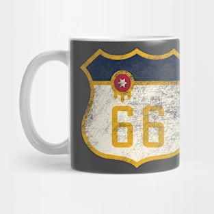 Tulsa Flag 66 Distressed Mug